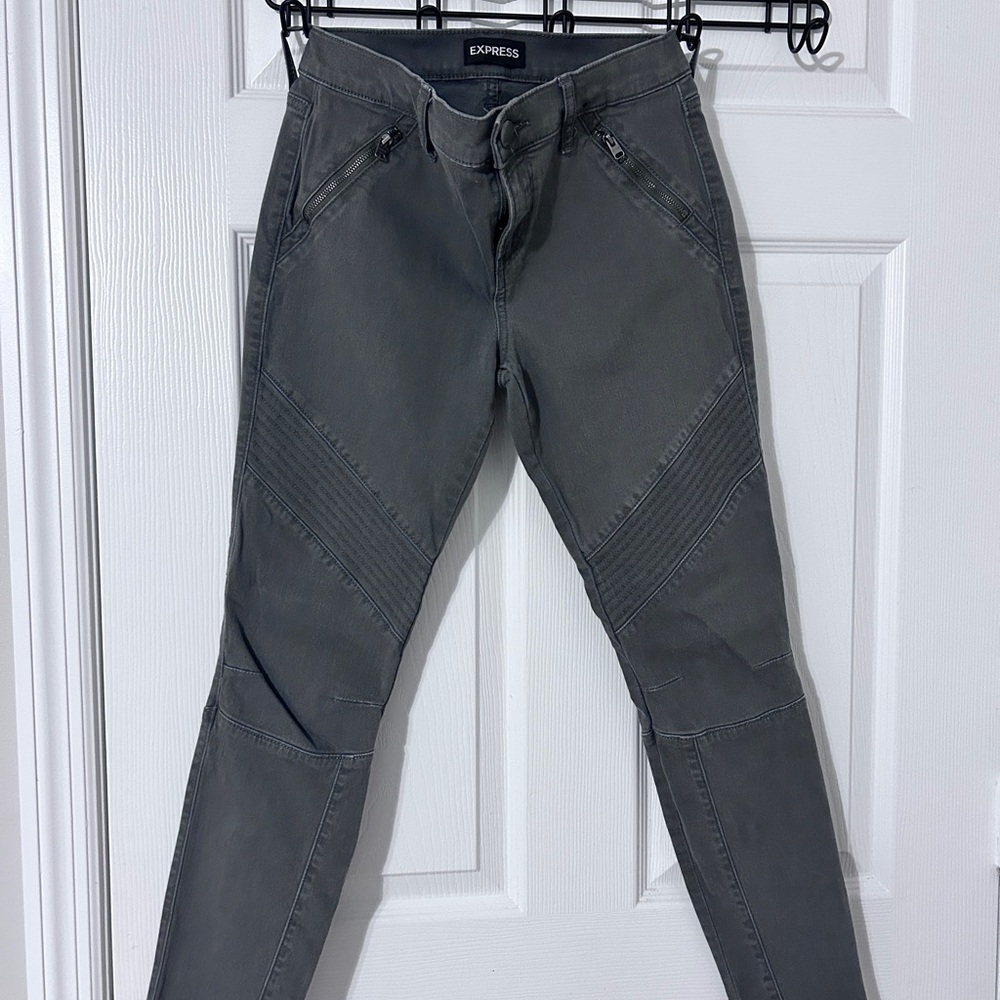 Express Charcoal Gray Denim Pants